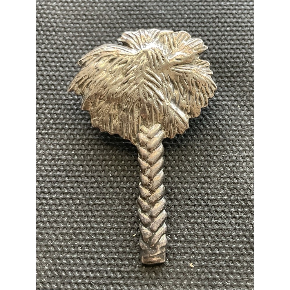 vintage Signed Bgould sterling silver 925 palm tree pin and pendant Estate Jewel